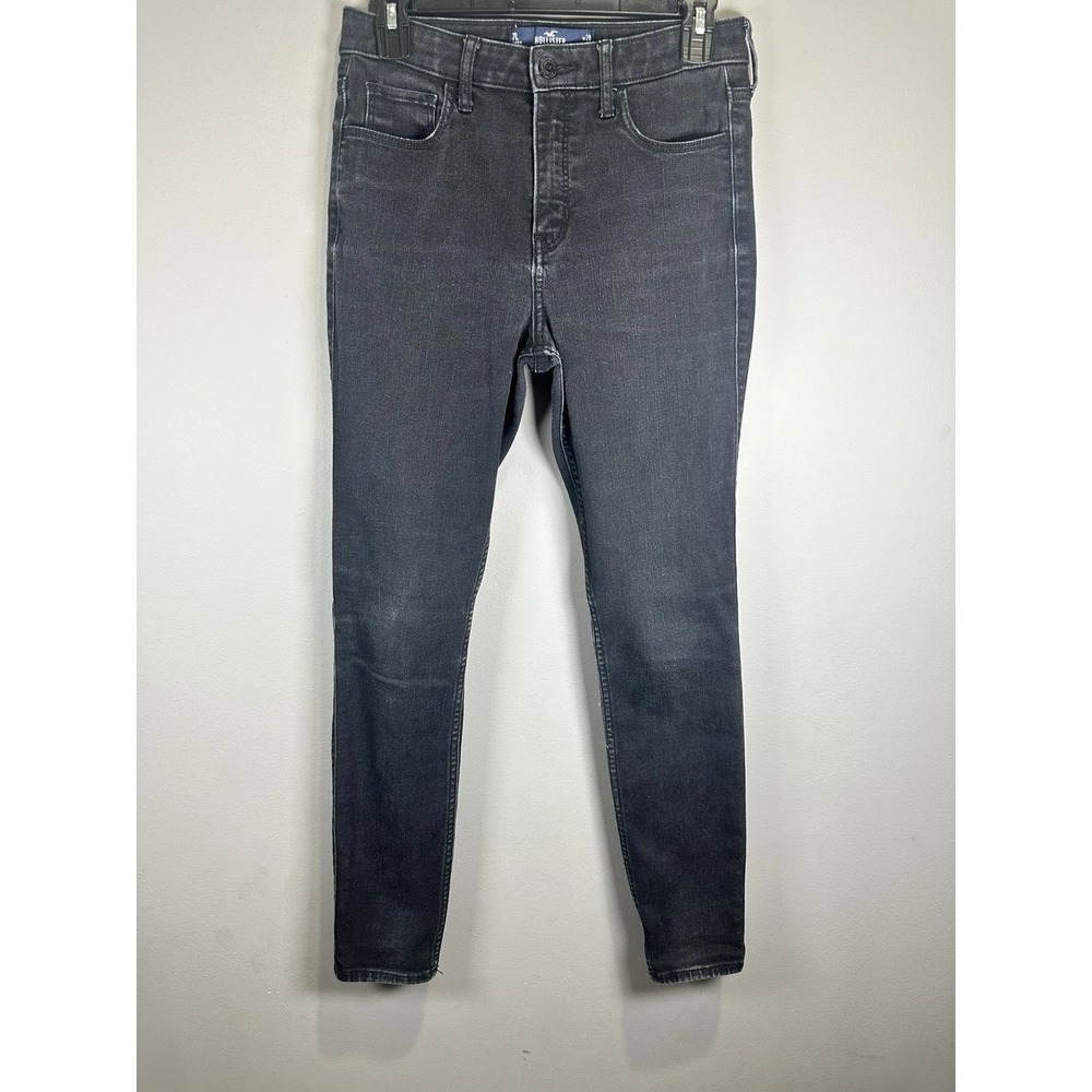 Hollister Jeans Size  7L W28 L30 Womens High Rise Super Skinny Dark Wash Denim